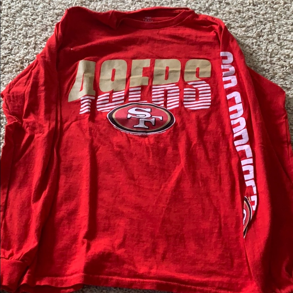 49ers Football Long Sleeve Red